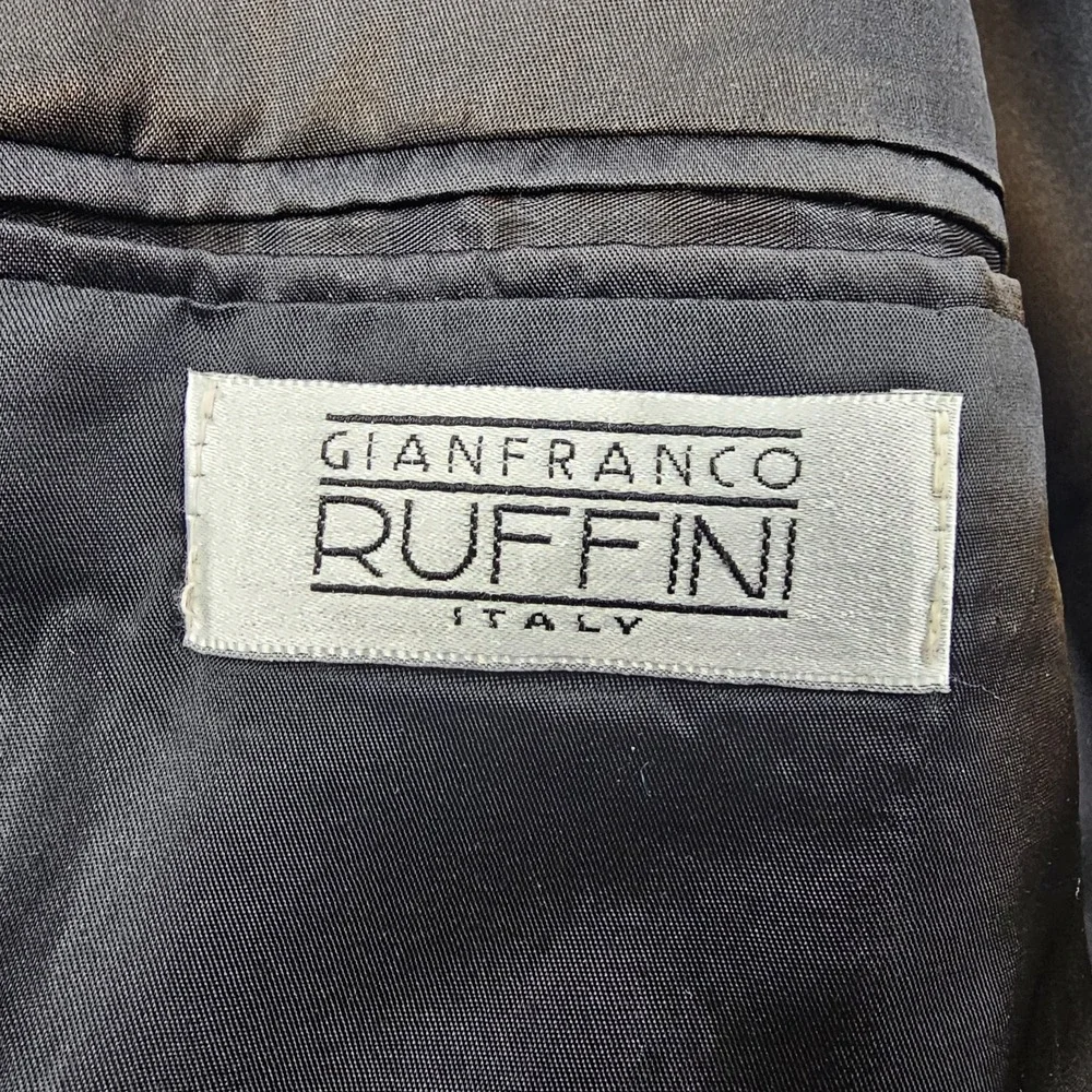 Gianfranco Ruffini Mens Cashmere Blend Blazer Jacket 42R‎ Black Italy Classic
